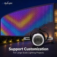 Projecteur LED à pixels RGBW 24W DC24V, faisceau de 30 degrés, contrôle DMX512 pour salle de bal d'hôtel et scène de spectacle