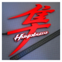 Autocollant EL pour moto Hayabusa DC12V. Réveille l'âme des faucons. Répare la légende. Transforme votre moto en symbole nocturne.