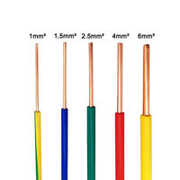 WDZ-BYJ kawat kaku tahan api inti tembaga OEM ODM 1.5/2.5/4/6mm m² kabel instalasi domestik datar