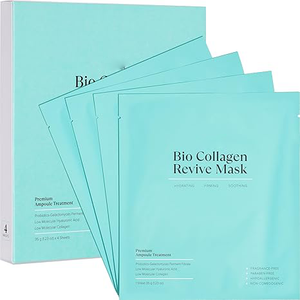 Máscara Facial Hidratante Bio Colágeno com 7 Peptídeos Ácido Hialurônico Niacinamida Centella Água de Rosa B5 Máscaras Firmadoras de Pele - Product Image 2