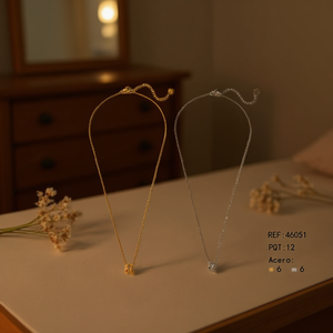 Collar con Colgante de León en Acero Inoxidable 46051 Dorado Plateado Acero 6 6 - Product Image 3