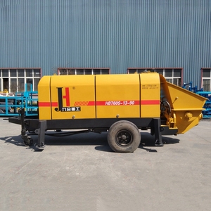Bomba de Concreto para Remolque Electromotor HBT60S-13 JUHE de Alto Rendimiento 40-100m³/h, Equipo de Construcción para Trabajos de Vertido de Concreto - Product Image 3