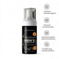OEM ODM Etiqueta Privada equilibrada espuma higiene lavado previene picazón irritación y mal olor gel de lavado mousse íntimo de los hombres