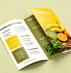 Folleto <span class=keywords><strong>de</strong></span> Introducción a Suplementos Nutricionales Personalizado, Impreso a Todo Color, Folleto Publicitario para Tienda <span class=keywords><strong>de</strong></span> Alimentos Saludables - Product Image 3