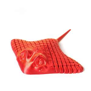 Faible MOQ, adorable et coloré, aimant de réfrigérateur en acier inoxydable en forme de raie manta, imprimé en 3D par laser, motif poisson animal, pour cadeaux de Noël - Product Image 3