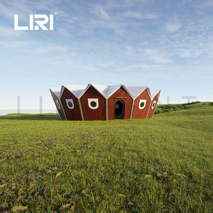 Không Thấm Nước Ngoài Trời Nhiệm Vụ Nặng Nề Sang Trọng Khác Glamping Lục Giác Vương Miện-Lều Cho Lửa Trại Bên - Product Image 2