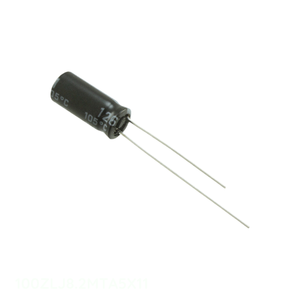 Condensador Original 100ZLJ8.2MTA5X11 8.2 uF de Aluminio con Orificio Pasante, 8.2UF 20% 100V RADIAL - Product Image 1
