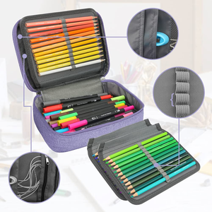 Astuccio di grande capacità, portamatite colorato, astuccio capiente <span class=keywords><strong>per</strong></span> scuola media e superiore, <span class=keywords><strong>per</strong></span> ragazzi, ragazze e ufficio - Product Image 5