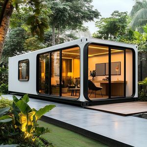 Casa contenedor de cobertizo de manzana ligera con certificación CE | A prueba de lluvia y Sol | Construcción de exportación Vivienda temporal - Product Image 2