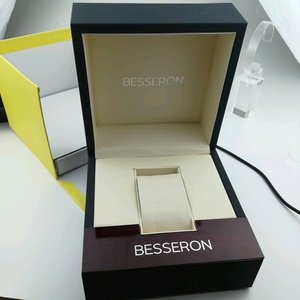 Cajas de Regalo de Madera para Relojes, Personalizadas, de Lujo, de Alta Calidad, con Acabado Mate, Negras, Individuales, Vacías, de Papel, para Relojes Automáticos - Product Image 1