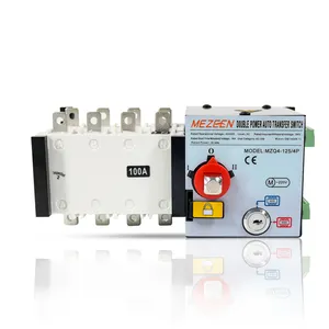 China supplier MZQ-125 PC Class Automatic Transfer Switch 4P ATS 100A Automatic Changeover Switch 125A