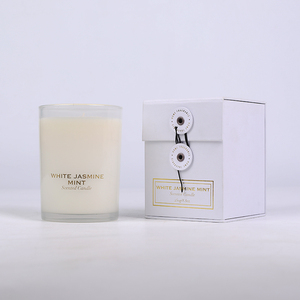 Nuevo diseño de cera de soja natural, vela perfumada de lujo, tarro de cristal de etiqueta privada con caja hecha a mano - Product Image 3