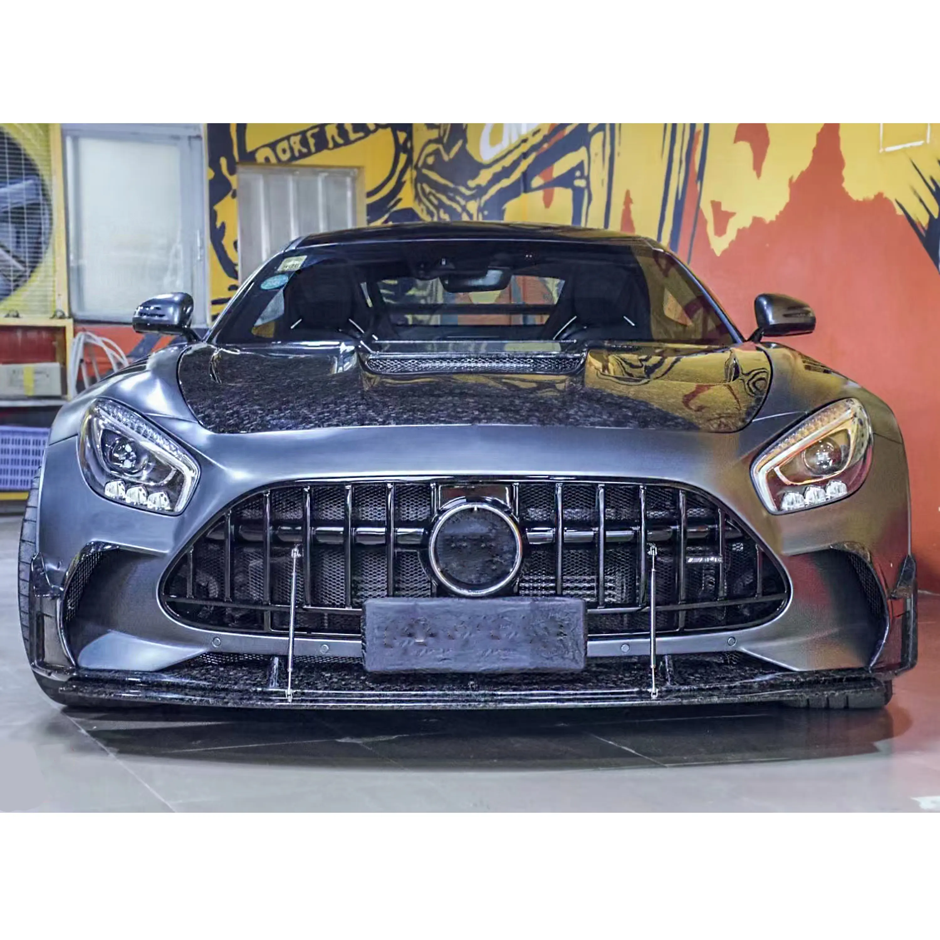 Mercedes Benz için vücut kiti AMG GT 2015-2020 yükseltme GTS modeli