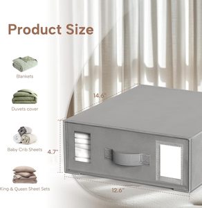 Contenedores de Almacenamiento Plegables de Tela Tejida, Organizador Doméstico para Ropa de Cama y Ropa - Product Image 5