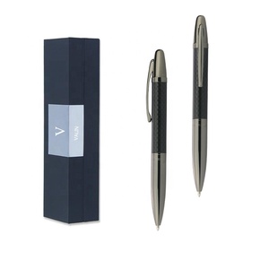 Bolígrafo de Fibra de Carbono de Alta Calidad con Caja de <span class=keywords><strong>Regalo</strong></span> y Grabado Láser con Logotipo Personalizado en el Bolígrafo de Metal para Hombres y Mujeres - Product Image 1