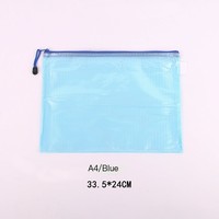 B5 B4 A3 A4 A5 A6 clair PVC maille organisateur étui en plastique Document fermeture éclair enveloppe pochette fichier dossier sacs pour boîte fichier