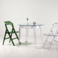 Mesa de Comedor Rectangular Transparente de Acrílico Transparente para Uso en el Comedor del Hogar