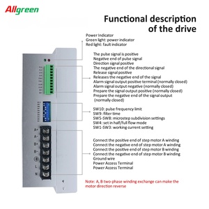 Driver de moteur pas à pas AC Nema42 biphasé Allgreen AC110V~280V 7.0A 400~60000ppr pour machines textiles - Product Image 4