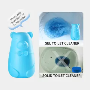 ยอดนิยมขายร้อนสีฟ้าหมีห้องน้ำเจลทำความสะอาดห้องน้ำ