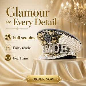 Chapeau de capitaine steampunk en strass à faible MOQ, chapeau de pirate avec logo personnalisé, idéal pour les bals régents et les fêtes Jane Austen - Product Image 1