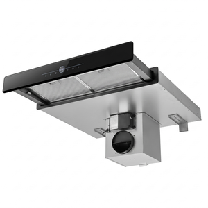 <span class=keywords><strong>Hotte</strong></span> <span class=keywords><strong>aspirante</strong></span> électrique ultra-silencieuse en acier inoxydable de 90 cm, pour usage domestique et hôtelier, classe énergétique 150W, aspiration inférieure - Product Image 4