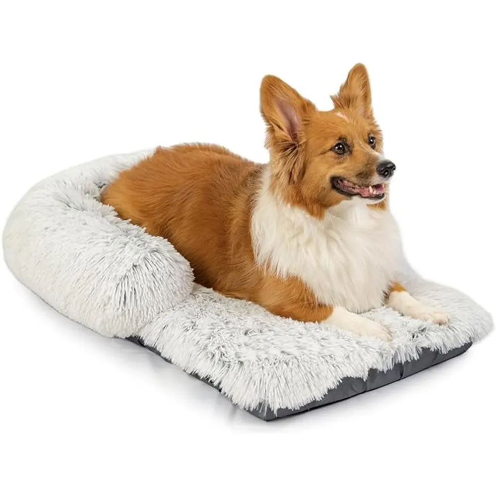 Giá nhà máy bán buôn mật độ cao băm nhỏ Bộ nhớ bọt giường con chó với có thể giặt có thể tháo rời Bìa