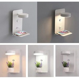 LED Wall <b>Lamp</b> Touch <b>Switch</b> with USB Rechargeable Plug Spotlights Bedside Wall Sconces Living Room Home Decor Led Lighting Lustre - Product Image 4