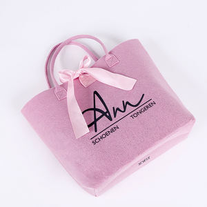 Cá Nhân Logo Thiết Kế Thời Trang Cảm Thấy Vải <span class=keywords><strong>Tote</strong></span> Túi Tái Sử Dụng Thân Thiện Với Môi Phụ Nữ <span class=keywords><strong>Tote</strong></span> Túi Cho Quà Tặng - Product Image 6