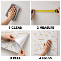 Papier peint auto-adhésif géométrique en marbre blanc or 1 mm, 1,2x3 m, feuilles IXPE pour murs décoratifs de chambres d'hôtel