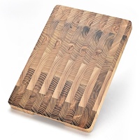 Planche à découper en teck écologique, épaisse, anti-bactérienne, antidérapante, durable, carrée, 2,0 cm d'épaisseur, pour la cuisine