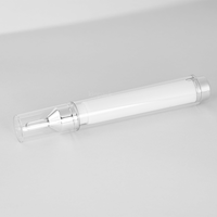 Flacon-seringue sans air en PETG jetable de haute qualité pour sérum de soin de la peau, usage cosmétique professionnel, capacité de 10 ml