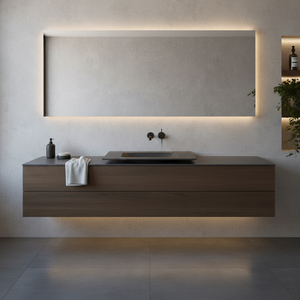 Kamalu Furniture Collection 80,5 cm Negro Opaco Keratek Lavabo de Baño - Product Image 3