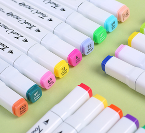 Set di Pennarelli a Doppia <span class=keywords><strong>Punta</strong></span> con Inchiostro Alcolico, 24-100 Colori |   Pennelli a <span class=keywords><strong>punta</strong></span> larga e fine con custodia portatile per artisti, studenti e illustratori - Product Image 3