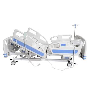 Lit d'hôpital électrique Maijie MJK-15, cinq fonctions, lit médical en ABS réglable avec panneau de commande - Product Image 1