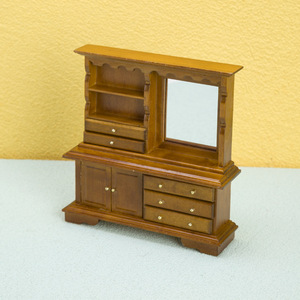 OB11 BJD, dormitorio de bolsillo, casa de muñecas de juguete DIY, muebles en miniatura, Mini tocador de madera y plástico, modelo para uso en casa de muñecas - Product Image 3