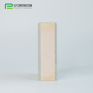 100mm Exterior a prueba de revestimiento de pared de baldosas de <span class=keywords><strong>piedra</strong></span> aislado aislamiento de poliuretano Modular de espuma paneles sándwich de PU - Product Image 4