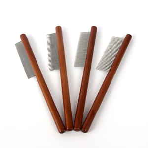 स्थायित्व बढ़ाया मेंगक्कल बहु-समारोह पालतू कुत्ते के लिए लकड़ी के हैंडल पालतू जानवरों की सफाई उपकरण - Product Image 4