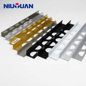 NIUYUAN OEM Werks dekoration 8mm 10mm 12mm 20mm Aluminium Chrom L-förmige Fliesen verkleidung - Product Image 4