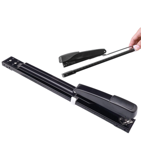 <span class=keywords><strong>Agrafeuse</strong></span> à bras long robuste de 50 feuilles reliure manuelle en métal pour documents épais et papiers larges - Product Image 2