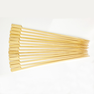 Brochettes en bambou écologiques Teppo 100% bambou de qualité alimentaire supérieure, bâtonnets jetables pour viande, fruits de mer, nourriture de rue, <span class=keywords><strong>kebab</strong></span> - Product Image 4