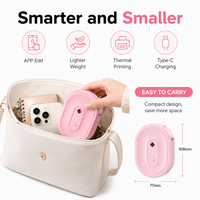 Imprimante d'étiquettes thermiques portable mini 0,5 pouce pour papier de 15 mm, idéale pour l'envoi postal, la vente au détail, l'organisation à domicile et l'entrepôt