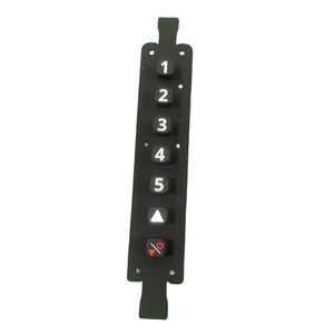 Golden <strong>Supplier</strong> Custom Silicone Rubber LED Membrane <strong>Switch</strong> for Home Appliances Embossed Price Keypad with Golden <strong>Buttons</strong> - Product Image 1