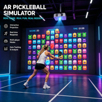 Simulador de Pickleball AR Multijugador, Juego de Proyección Interactiva para Interiores con Estadísticas de Datos para Instalaciones Deportivas Comerciales