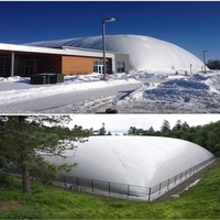 Prix de gros installation facile grand dôme gonflable d'air de structure de membrane pour des courts de tennis