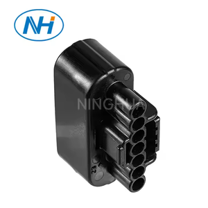 Connettore per Auto 0855 a 6189 7 Pin femmina impermeabile cablaggio elettrico presa di montaggio AC nera - Product Image 5