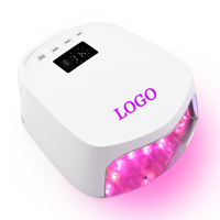 Lampe à ongles professionnelle 96w Pro Cure sans fil à double lumière rechargeable, sécheuse de gel sans fil, lampe UV LED pour salon de manucure et pédicure