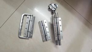 Современный дизайн, Китай, алюминиевые двухстворчатые дверные петли из НПВХ, тяжелые раздвижные складные роликовые колеса, KZD001-1 из тайского алюминиевого профиля - Product Image 6