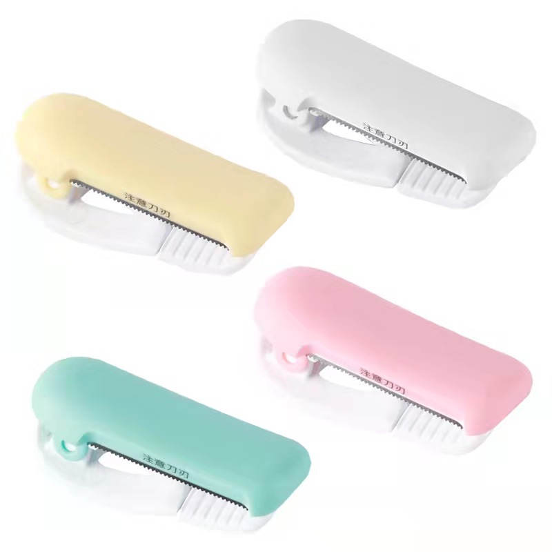 New Japanese Style 4 Colors Mini Portable Clip Type Handheld Washi Tape Cutter Dispenser