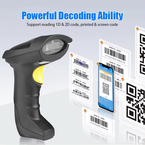 Escáner de código de barras inalámbrico de mano 2D 1D, pistola de escaneo con cable, barra Usb, lector de código Qr, tienda, supermercado, almacén, inventario - Product Image 3