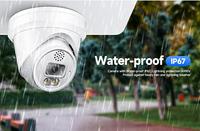 H.265 6MP VCA 3072*2048 Detección facial Cámara IP de domo de torreta de doble luz Detección inteligente de Audio bidireccional Compatibilidad P2P Hik/TVT